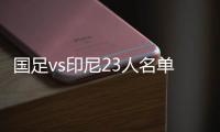国足vs印尼23人名单：林、谢停赛 对手防线撤5人