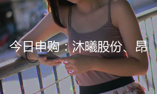 今日申购：沐曦股份、昂瑞微