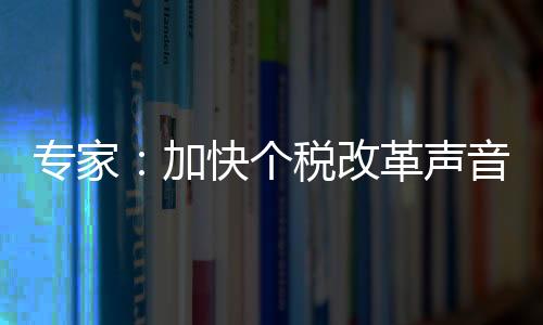 专家：加快个税改革声音日益强烈，以家庭为单位扣税是趋势