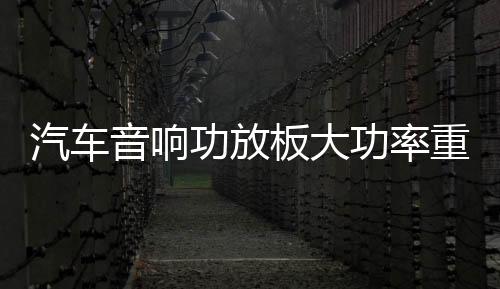 汽车音响功放板大功率重低音D类数字型纯低音重低音推双音圈喇叭