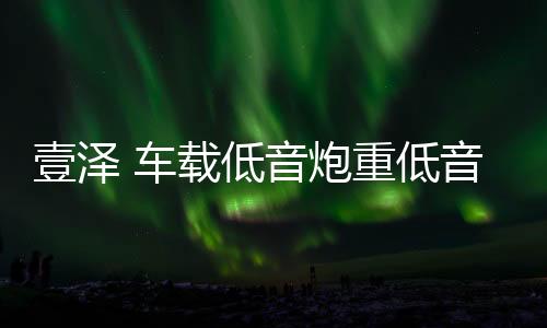 壹泽 车载低音炮重低音改装大功率10寸有源汽车超薄座椅音响专用