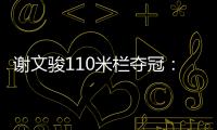 谢文骏110米栏夺冠：13秒34夺得金牌 实现国家九连冠